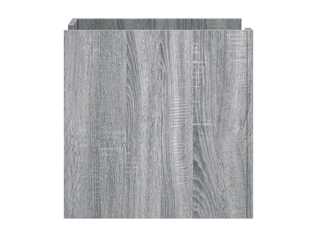 Sunmeub bedside table, grey, 45x50x50 cm, engineered wood, 79864EAJU