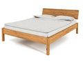VENTO - Bed with headboard in natural oiled wild oak wood 120x200 32756UDQA